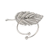 Non-Tarnish 304 Stainless Steel Open Cuff Ring RJEW-M167-10G-P-3