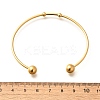 Fashion 304 Stainless Steel Cuff Bangles Torque Bangles X-BJEW-H473-01G-4