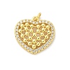 Brass Micro Pave Cubic Zirconia Pendants KK-S511-29G-02-1