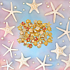 48Pcs 8 Style Alloy European Beads FIND-DC0002-35-5