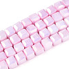Anti-Tarnish Electroplate Glass Beads Strands GLAA-T025-6mm-10H-1