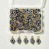 50Pcs Resin Pendants PALLOY-FS00040-01-7