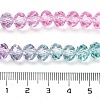 Transparent Painted Glass Beads Strands DGLA-A034-T6mm-A10-3