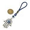 Alloy with Resin Evil Eye Pendant Decoration HJEW-JM01477-01-3