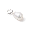 Natural Cultured Freshwater Pearl Rice Charms PALLOY-JF04821-4
