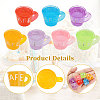 21Pcs 7 Colors Transparent Resin Pendants RESI-GL0001-09-4