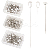 3 Bags 3 Styles Iron/Steel Pins FIND-SP0004-67-1