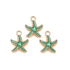 Alloy Enamel Pendants PALLOY-XCP0002-13-1