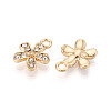 Rack Plating Alloy Rhinestone Charms FIND-N011-21KCG-2