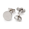 304 Stainless Steel Stud Earring Findings STAS-D371-02P-02-2
