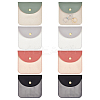 8Pcs 4 Colors PU Leather Jewelry Envelope Pouches Gift Bags with Snap Button and Clear Window ABAG-GA0001-32A-1