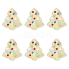 6Pcs Handmade Bumpy Glass Beads Strands LAMP-FS0001-16D-1