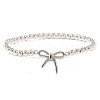 Bowknot 304 Stainless Steel Link Bracelets ZF9724-3-1