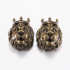 Tibetan Style Alloy Beads PALLOY-F200-08AB-1