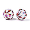 Printed Opaque Acrylic Beads MACR-T048-05C-2