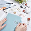 6Pcs 2 Colors Carbon Steel Paper Clips AJEW-NB0006-93-3