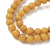 Natural Beeswax Beads Strands G-L095-B02-4mm-01-4