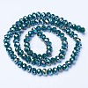 Electroplate Glass Beads Strands EGLA-A044-P6mm-B12-2