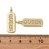 Brass Micro Pave Cubic Zirconia Pendants KK-P308-41G-3