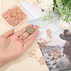 5 Styles Butterfly Zinc Alloy Open Back Bezel Pendants FIND-CA0009-52RG-3