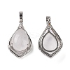 Natural Quartz Crystal Pendants G-H283-04P-25-2