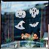 16Sheets 4 Style Waterproof PVC Colored Laser Stained Window Film Adhesive Stickers DIY-WH0256-059-8