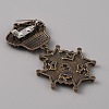 Crown & Cross Zinc Alloy Pendant Lapel Pin JEWB-WH0028-05B-2