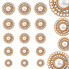 28Pcs 6 Style Alloy Rhinestone Shank Buttons FIND-FH0011-79-1