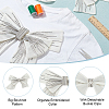 Big Bowknot Decorative Organza Embroidered Collar Trim AJEW-WH0518-41A-5
