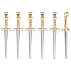 6Pcs Rack Plating Brass Pendants KK-UN0005-50-1