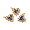 Rack Plating Brass Micro Pave Clear Cubic Zirconia Charms KK-D074-04G-06-2
