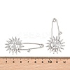 Sun 304 Stainless Steel Safety Pins Brooch Findings SA-CBA098D-13A-P-3
