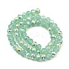 Baking Paint Transparent Glass Beads Strands DGLA-A034-J8mm-B-3