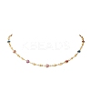 304 Stainless Steel Enamel Chain Necklace & Bracelet Sets SJEW-JS01378-4