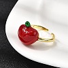 Brass Adjustable Cuff Rings RJEW-C143-01C-G-3