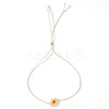 Flower Resin Beaded Slider Bracelets for Women SL9741-3-1