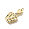 Brass Micro Pave Cubic Zirconia Bottle Pendants KK-D431-051A-01-2