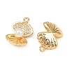 Brass Micro Pave Cubic Zirconia Pendants KK-F902-06B-G-2