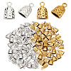 80Pcs 2 Colors Tibetan Style Zinc Alloy Charms FIND-GO0003-06-1