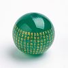 Natural Green Onyx Agate Beads X-G-K176-F01-2