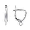 Anti-Tarnish Rhodium Plated 925 Sterling Silver Leverback Earrings STER-K168-003P-2
