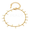 304 Stainless Steel Curb Chain Link Bracelets for Women BJEW-U023-06G-4