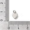 Brass & Natural Shell Heart Charms KK-D431-025B-01P-3