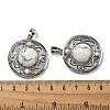 Natural Howlite Pendants G-Q158-03G-3