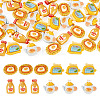 50Pcs 10 Styles Afternoon Tea Theme Opaque Resin Cabochonss RESI-TA0004-92-1