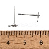 Anti-Tarnish 304 Stainless Steel Stud Earring Findings STAS-P370-02B-P-3