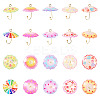 20Pcs 10 Styles Acrylic Pendants MACR-TA0002-20-3
