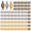 180Pcs 3 Colors Tibetan Style Alloy Hollow Pendants FIND-GO0003-03-1