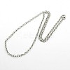Tarnish Resistant 304 Stainless Steel Necklaces LS-NJEW-F027-40-3.5mm-1