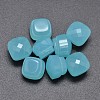 Faceted Cube Glass Cabochons GLAA-P011-02K-1